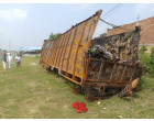 Damaged TATA, UP-21CT-5211 