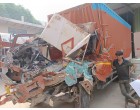 Damaged Eicher Container (HR-55AP-0779)