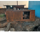 Fire Damaged Burnt waste Tyre & other material (Generator, steel wire, Conrol panel & wire)