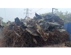 Fire Damaged Structural Steel, GI Sheets and Reinforcement Steel embedded in Cement Concrete with Approx. total weight of 750 MT
