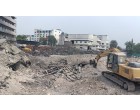 Fire Damaged Structural Steel, GI Sheets and Reinforcement Steel embedded in Cement Concrete with Approx. total weight of 750 MT