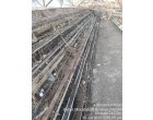 Damaged Iron cannels and cages of birds   