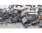 Fire Damaged Structural Steel, GI Sheets and Reinforcement Steel embedded in Cement Concrete with Approx. total weight of 750 MT
