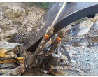 Rock damaged Volvo Excavator EC210D