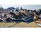 Damaged  Iron sheets at Ludhiana Punjab