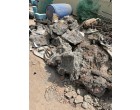 Fire Damaged Structural Steel, GI Sheets and Reinforcement Steel embedded in Cement Concrete with Approx. total weight of 750 MT